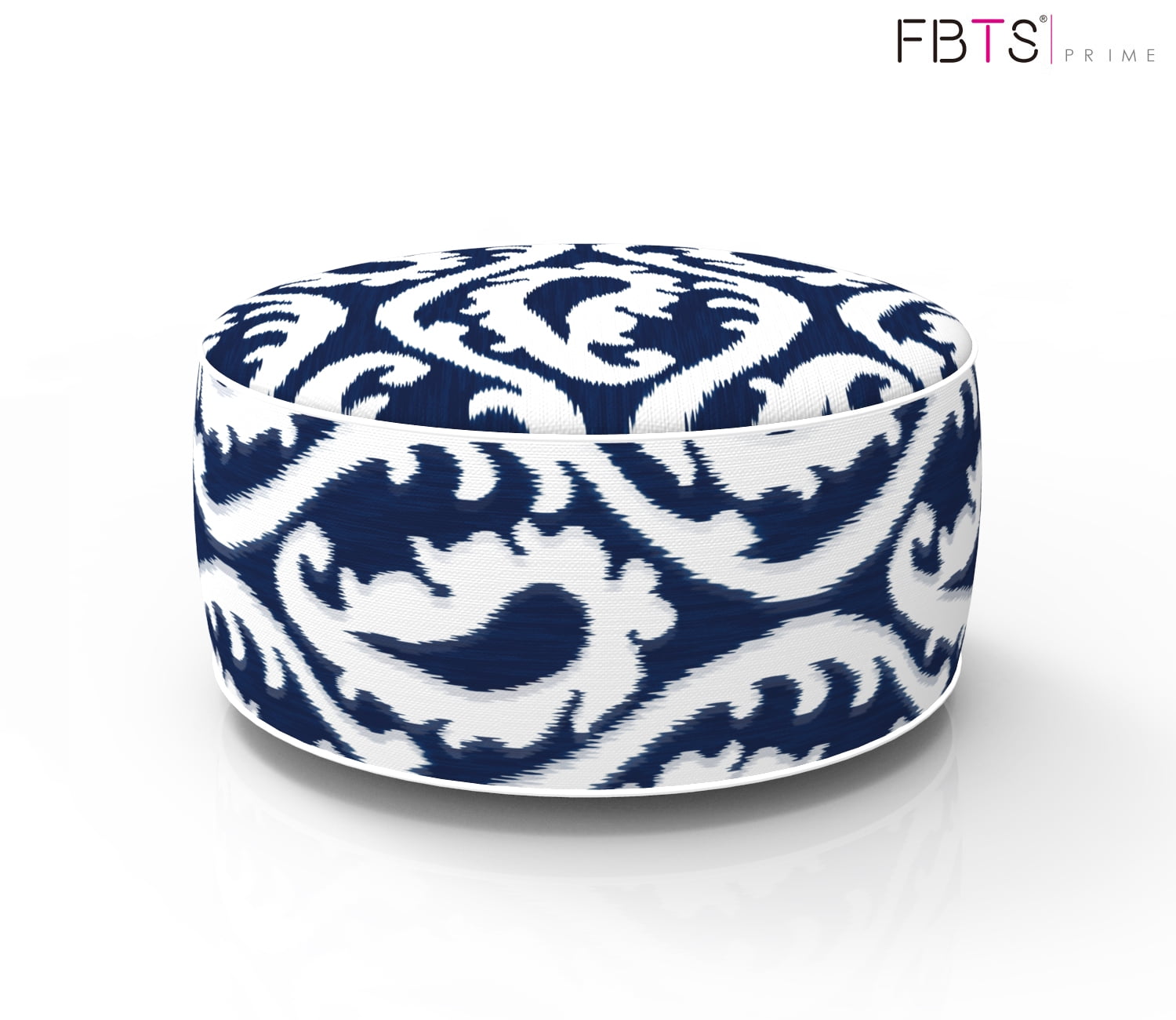FBTS Prime Outdoor Inflatable Ottoman Navy Round Patio Foot Stools and Ottomans Portable Travel Footstool Used for Outdoor Camping Home Yoga Foot Rest