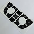 thumbnail image 5 of Matte Black Radio Button Repair Stickers for Car Dashboard Climate Control and CD MP3 Panels, 5 of 7