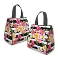 thumbnail image 2 of Pioneer Flower Floral Print Pattern Insulated Lunch Bag for Women & Adults,Large Portable Soft Cooler Lunch Bag,Thermal Food Storage Tote with Pearl Cotton,8.66L,8.75x5.75x9.5 Inch, 2 of 6