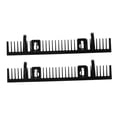 thumbnail image 5 of HEANUJJ 2-Pack Black Hair Extension Holder Stand, Portable Storage Rack for Salon and Home Hair Extension Organization, 5 of 7