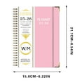 thumbnail image 3 of Planner 2025-2026 Weekly Planner Monthly Planner 2025-2026 Weekly Monthly Planner Day Designer Planner 2025-2026 2025-2026 English Schedule A5 Plan Book with Separating Pages Plan Notebook Coil Book, 3 of 8