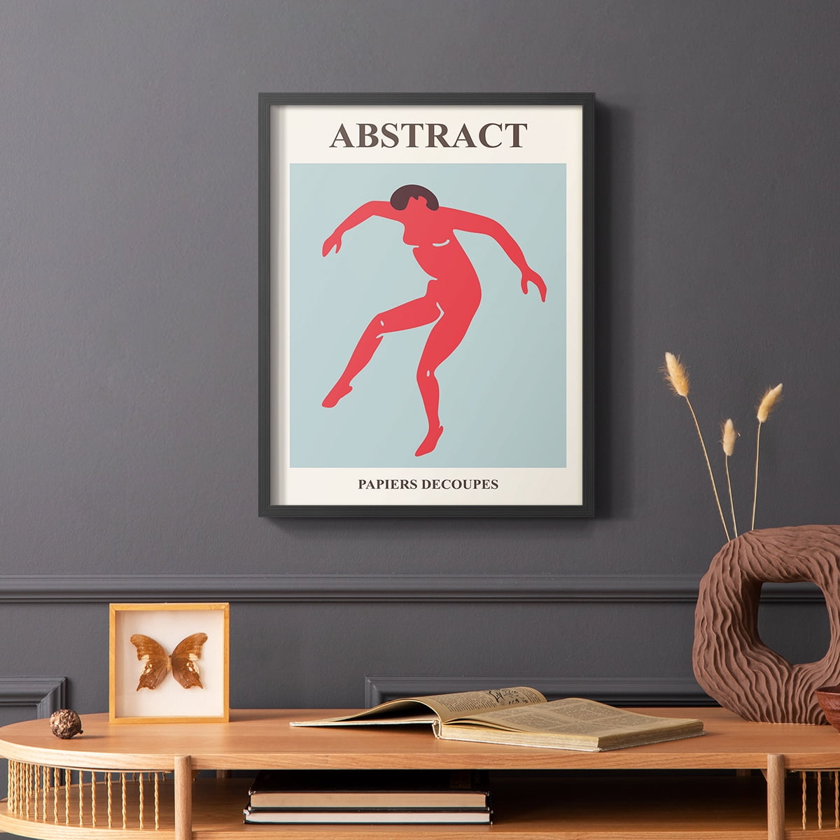 Matisse CXXV Framed Print in Black Solid Wood 16 x 20 Framed Print