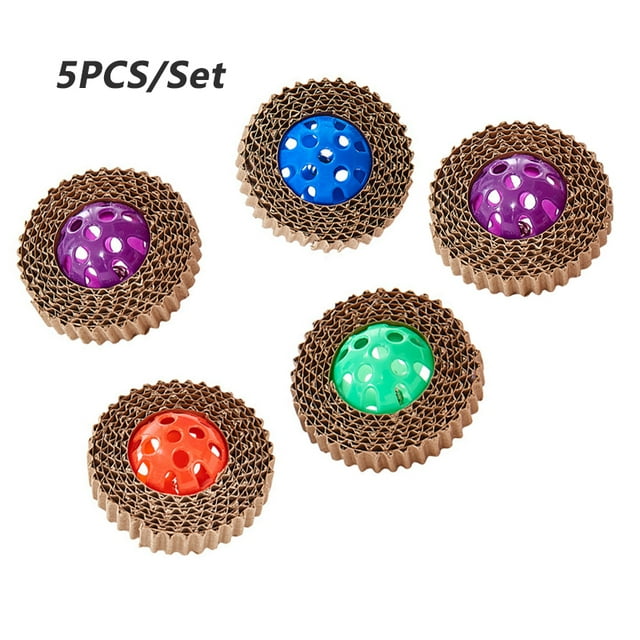 Ensemble de 5 Pcs Jouet pour Chat Interactif Jouets d'Entraînement pour Chat Résistance aux Morsures Jouets de Jeu pour Chaton Fournitures pour Animaux Couleur Aléatoire 5 Pcs Aléatoire