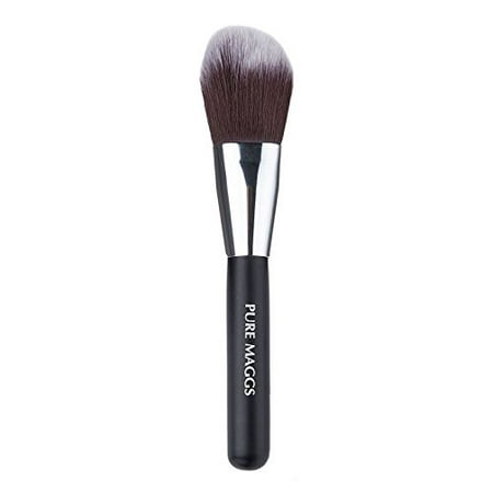 Pure Maggs Powder Makeup Brush - Finest Makeup Brush for Powder Foundation, Compact, and Loose Powder - Luxuriously Soft Bristles, Gentle on Skin -Easy To Clean and Maintain - Enjoy Big
