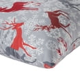 thumbnail image 3 of Greendale Home Fashions Reindeer and Snowflakes Christmas Square Throw Pillow - 18" - Gray, 3 of 5
