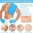 thumbnail image 6 of Exfoliating Shower Bath Gloves Back Scrubber Set for Body, Face, Shower, Bath, Scrub and Exfoliator (Pink), 6 of 7