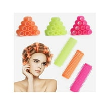 12Pcs Hair Rollers Set, Self Grip Hair Curlers Self Grip Hair Roller Roller Curler for Women Hair and Bangs Small Plastic Hair Rollers Random Color Roller,Christmas Gifts  (1.5cm)