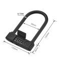 thumbnail image 3 of Combinación de Bicicletas de 4 Dígitos U Lock D Lock, Gate Lock Accesorios Profesionales Protección Fácil de Configurar Combinación Heavy Duty Glass D Baoblaze cerradura de combinación de bicicleta, 3 of 8