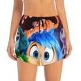 thumbnail image 4 of Lsque inside out 2 Printed Women's Running Shorts with Liner Pockets,Elastic Quick Dry Workout Athletic Gym Yoga Shorts,Womens High Waist Shorts-XX-Large, 4 of 9