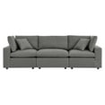 thumbnail image 2 of Modway Commix Overstuffed Outdoor Patio Sofa in Charcoal, 2 of 10
