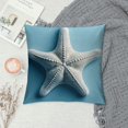 thumbnail image 2 of PIKWEEK Pieces Ocean Beach Pillow Covers 18 x 18 Inch Nautical Summer Sea Theme Cushion Covers Starfish Lighthouse Sailboat Anchor Sea Shell Coastal Throw Pillow Cases Multiple specifications, 2 of 5