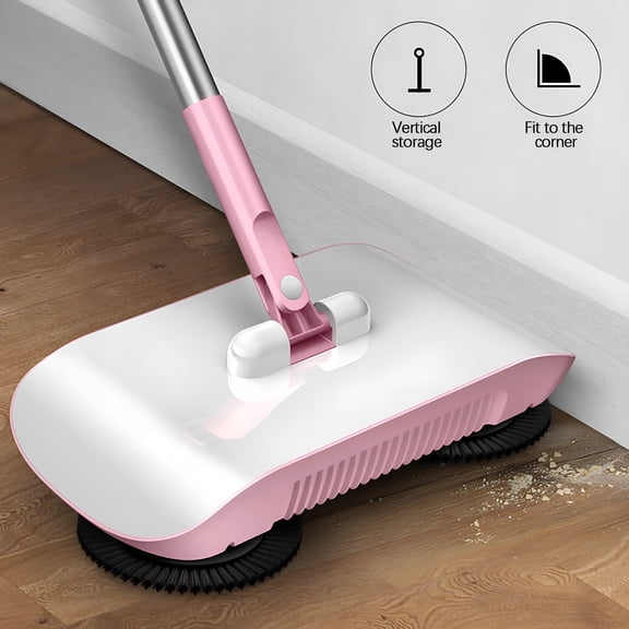 ACDANC 2026 New Manual Sweeper Manual Floor Sweeper Push Broom,Multi-Surface Dust Collector for Hard Floors,Lightweight Dry Mop for Home Cleaning,Non-Electric Sweeping Tool for Tile Wood Floor