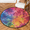 Multicolour 1, variant on CURLYOOT Round Rug 3ft Rooster Area Rug, Washable Circle Mat Non Slip Floor Carpet Mat, Farm Animal Soft Indoor Rugs for Entryway Living Room Dining Room Bedroom