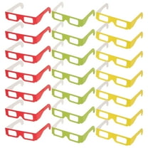 RENACLIPY 3D Glasses with Vibrant Light Effects, Assorted Color Paper Frames for Parties and Events