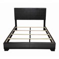 thumbnail image 3 of Coaster Conner Transitional Upholstered Faux Leather Full Bed in Black, 3 of 5