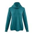 thumbnail image 3 of IMENGL Chandail Tricoté à Manches Longues Col Roulé Ample, Vert TG, Taille m-3TG, 3 of 7