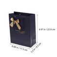 thumbnail image 2 of Toddmomy 5Pcs Wedding Bags Dark Blue Paper with Handles for Christmas and Important Events 8.9x6.9x3.1in, 2 of 8