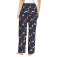 thumbnail image 3 of Picia Cartoon Fox Womens Soft Woven Cotton Elastic Waistband Sleep Pajama Pant Lounge Sleep Pant With Pockets And Drawstring-Medium, 3 of 9