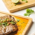 thumbnail image 3 of Tignapoo MasterChef Bamboo Cutting Board Set - Eco-Friendly 3-Piece Kitchen Prep Boards with Juice Grooves, Various Sizes for Travel, Chopping, and Party Meals, 3 of 6