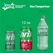 Sprite Winter Spiced Cranberry Soda Pop, 12 fl oz, 12 Pack Cans