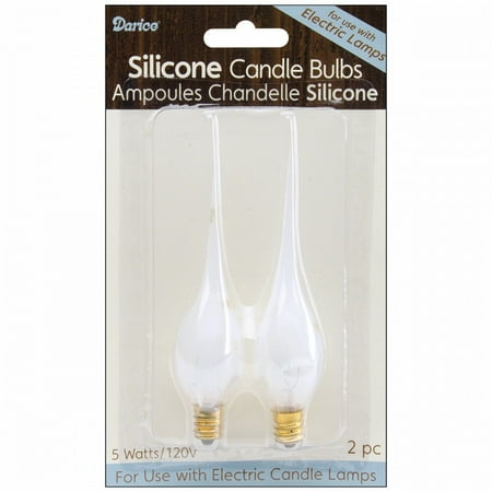 Bulb Collections Candle Lamp Collection Silicone Candle Bulbs-5 Watt 2/Pkg, Silicone Covered Candle Lamp Light Bulbs By Generic ()