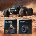 thumbnail image 2 of HAIBOXING 1:18 Scale All Terrain RC Car 18859, 36 KPH High Speed 4WD Electric Vehicle with 2.4 GHz Remote Control, Two Rechargeable Batteries (Green), 2 of 5