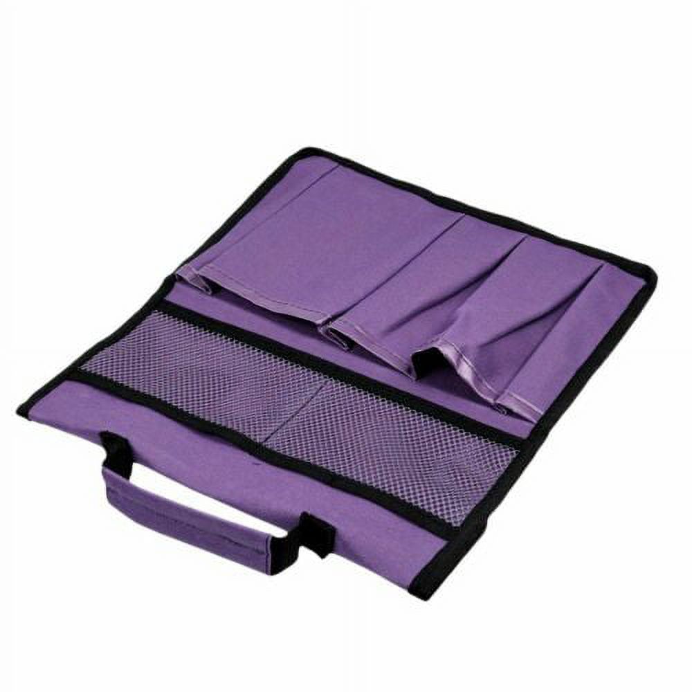LNKOO Garden Kneeler Tool Bag Stool Pouch Seat Storage Tote Hanging Organizer, 600D Waterproof Portable for Outdoor Gardening, 12” x 13“Cart Storage Pouch Toolkit (Purple, NOT Include Kneeler)
