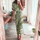 thumbnail image 1 of Elegant Women Dresses 2023 Summer Fashion Printed Short Sleeve Shirt Dress Vintage Waist Tie-up Button Bandage Long Dress RobeS Gao Jinjia LED, 1 of 2