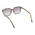 thumbnail image 4 of Womens Rectangular Chic Contemporary Designer Style Sunglasses Tortoise - Smoke, 4 of 4