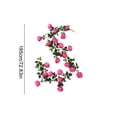 thumbnail image 3 of Vignes de Roses Artificielles pour Déco de Mariage, Guirlande de Roses en Plastique Réaliste, Rouge, JKODE, 3 of 6