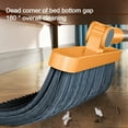 thumbnail image 5 of MERILER Brooms Indoor - 180° Rotatable Standing Storage Buckle Type Brooms and Dustpan Set with Scraping Teeth and Scraper Cleaning Suitable for Home (1x Brooms and Dusts Pans Set), 5 of 6