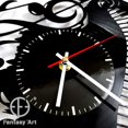 thumbnail image 2 of YanGxx Eagle Vintage Black Vinyl Record Wall Clock Wall Art 3D Modern Design Office Bar Room Home Decor Gift, 2 of 6