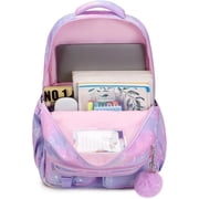 Sunyuer Stylish and Spacious Backpack, Aesthetic Backpack for Women Cute Bookbag Preppy College