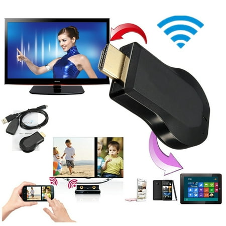 1080P HD WiFi Display Dongle, TV Stick Receiver Screen Mirror dongle, Streaming Media Player for iPhone