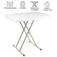 thumbnail image 5 of Everyday Home Adjustable Folding Table for Camping, Cards and Crafts, White, 5 of 7