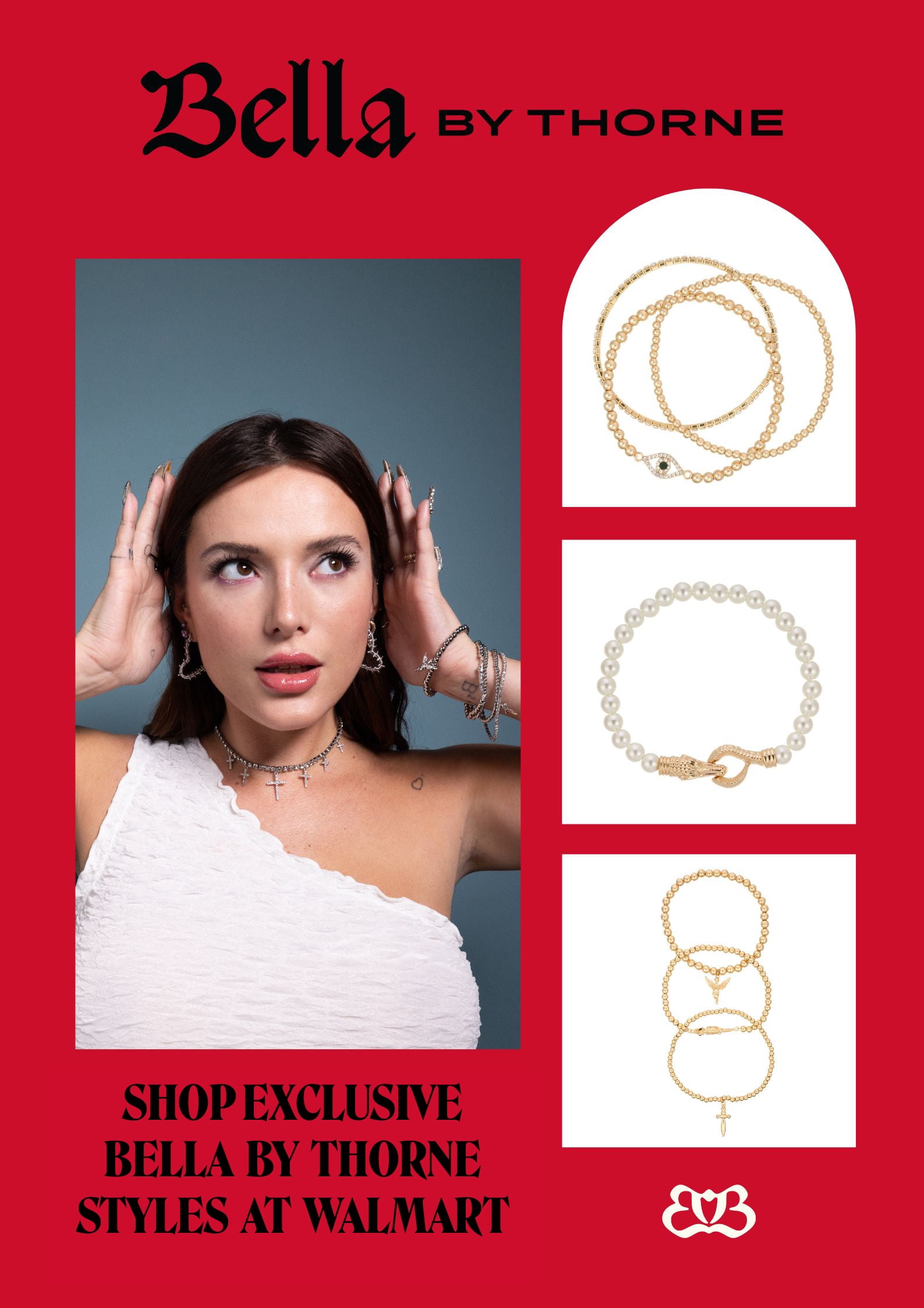 Bella by Thorne Multi Dainty Adult Anklet Pack, Silver