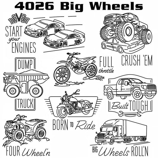 Aunt Martha's #4026 Big Wheels