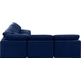 thumbnail image 5 of Meridian Furniture Indulge 169.5" Velvet L-Shaped Modular Sectional in Navy, 5 of 9