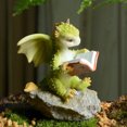 thumbnail image 1 of Bonito dragón estatua paisaje resina estatuillas jardín manualidades decoraciones Animal, 1 of 2
