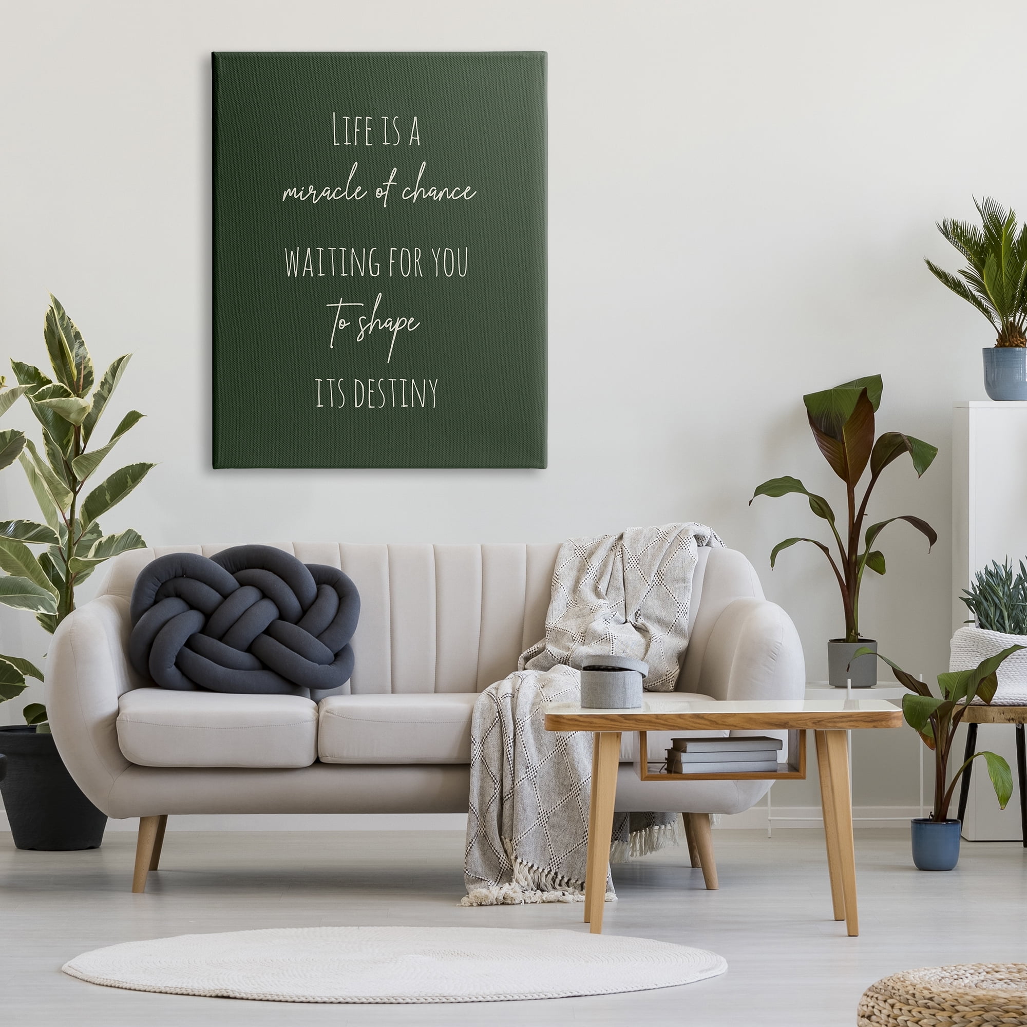 Stupell Industries Shape Life's Destiny Phrase Inspirational Painting Gallery Wrapped Canvas Art Print Wall Art, 36 x 48