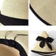 thumbnail image 3 of Sombrero de ala ancha para mujer, protección solar, sombrero de paja, sombrero enrollable plegable, protección UV de verano, sombreros de playa UPF 50+…, 3 of 4