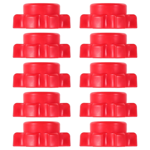 Luxshiny 10 Pcs Colliers de Poids Rouges pour Haltères à Verrouillage Rotatif Vis Antidérapante pour Utilisation à la Maison et au Gym