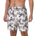 thumbnail image 2 of Uemuo Bird Pattern Mens Swim Trunks Quick Dry Board Shorts with Mesh Lining, Stretch Beach Shorts Quick Dry No-Chafing Board Shorts-Medium, 2 of 9