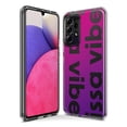 thumbnail image 3 of MUNDAZE Samsung Galaxy A53 Shockproof Clear Hybrid Protective Phone Case Purple Clear Funny Text Quote Issa Vibe Cover, 3 of 5