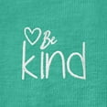thumbnail image 2 of Dalix Be Kind Embroidered Cotton Relaxed Fit Short Sleeve Crewneck Tee Shirt Women in Teal L Large, 2 of 5