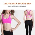 thumbnail image 3 of sweethay Sujetadores deportivos Sujetador de fitness de gran material Ejercicio Ductilidad apasionada Chic sin costuras para mujer Chica Rosa Type2 NO2, 3 of 6