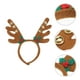 thumbnail image 4 of Diadema de cuernos de reno con campanas, fiesta de Navidad, disfraces, accesorios (marrón), 4 of 6