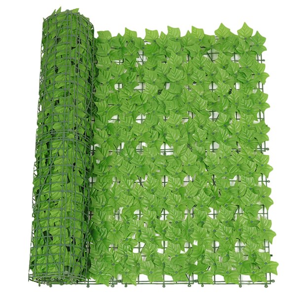 Artificial Wall Hedge Privacy Screens Fence Panel Faux Leaf Grass Mat