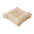 thumbnail image 2 of Cojín de asiento suave y grueso Cojines de asiento Cojín de asiento de color sólido Relleno de Pp Almohada cómoda y cálida para la decoración Beige Baoblaze cojines de asiento, 2 of 8
