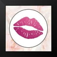 thumbnail image 2 of Brown, Victoria 12x12 Black Modern Framed Museum Art Print Titled - Glam Kiss, 2 of 5